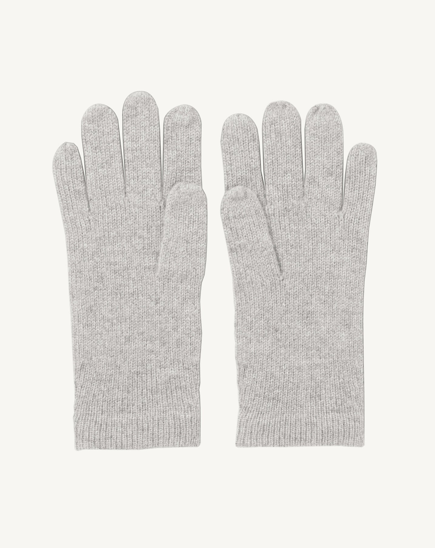 Gants femme-GRIS ARGENTE-100% CACHEMIRE