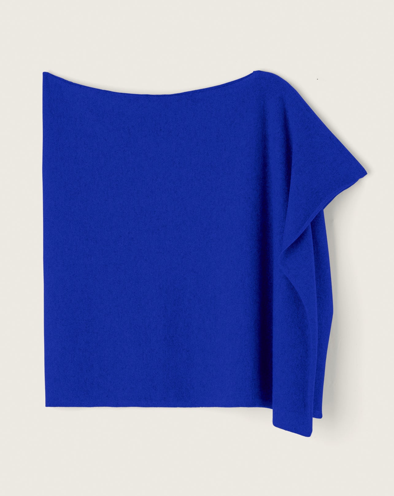 Poncho-BLEU ATLANTIDE-100% CACHEMIRE