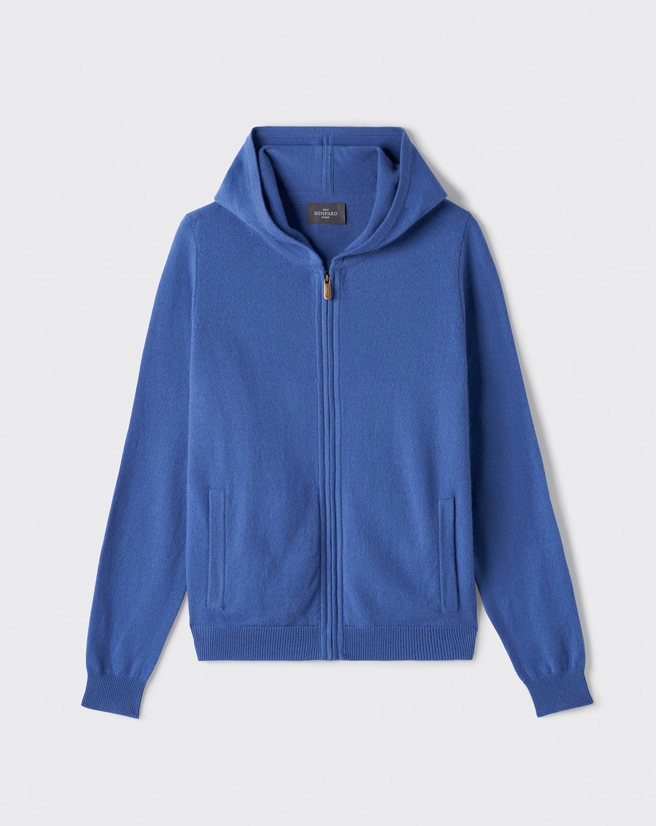 Hoodie zippé-FAIENCE-100% CACHEMIRE