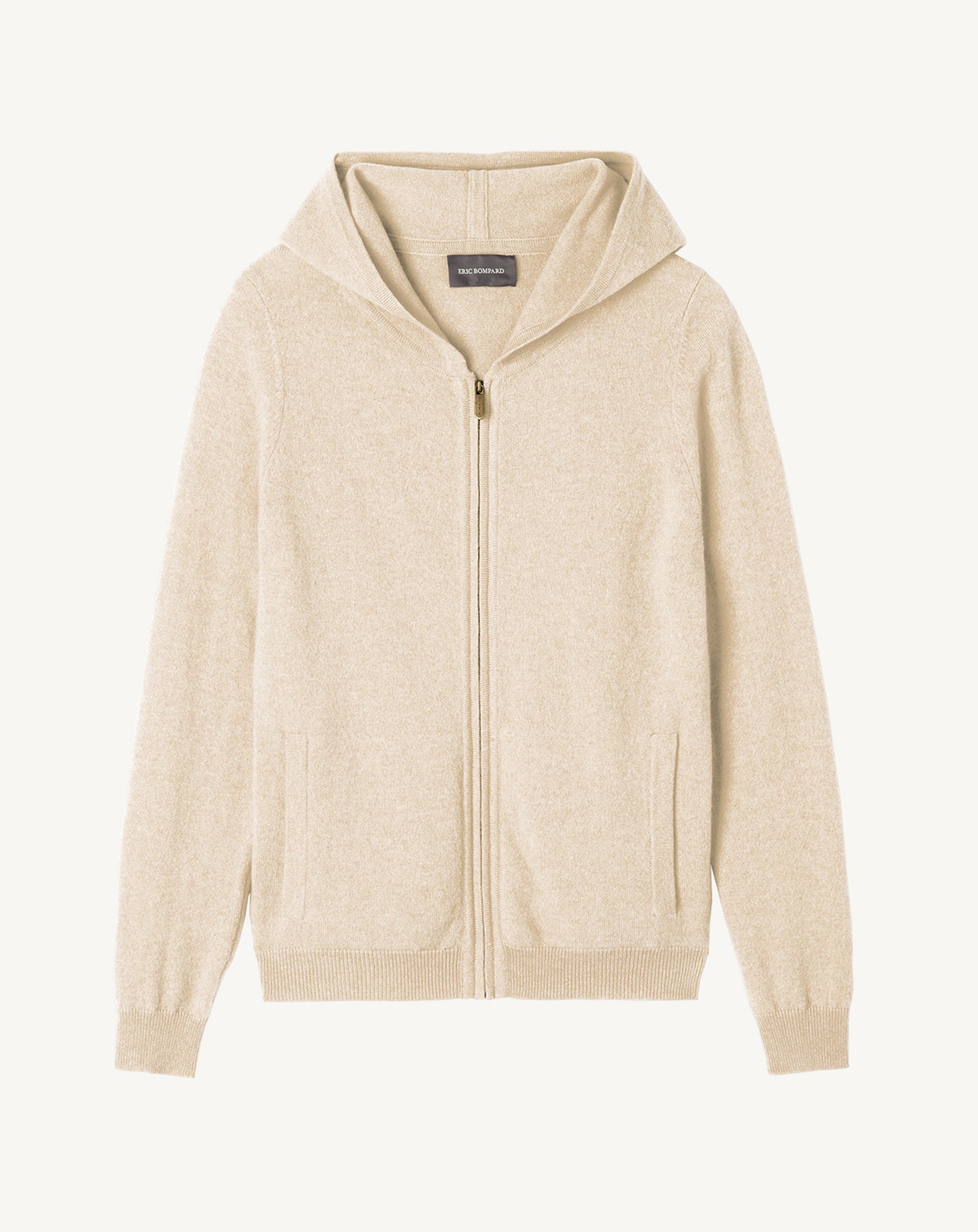 Hoodie zippé-AVOINE-100% CACHEMIRE