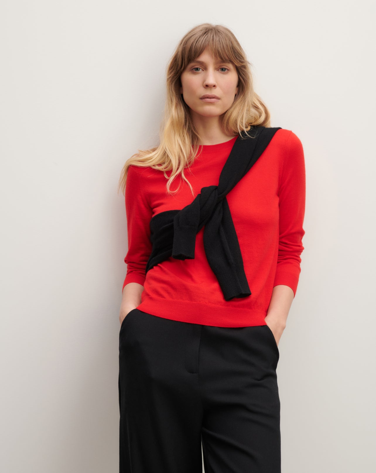 Pull col rond ultrafin-POPPY-100% cachemire