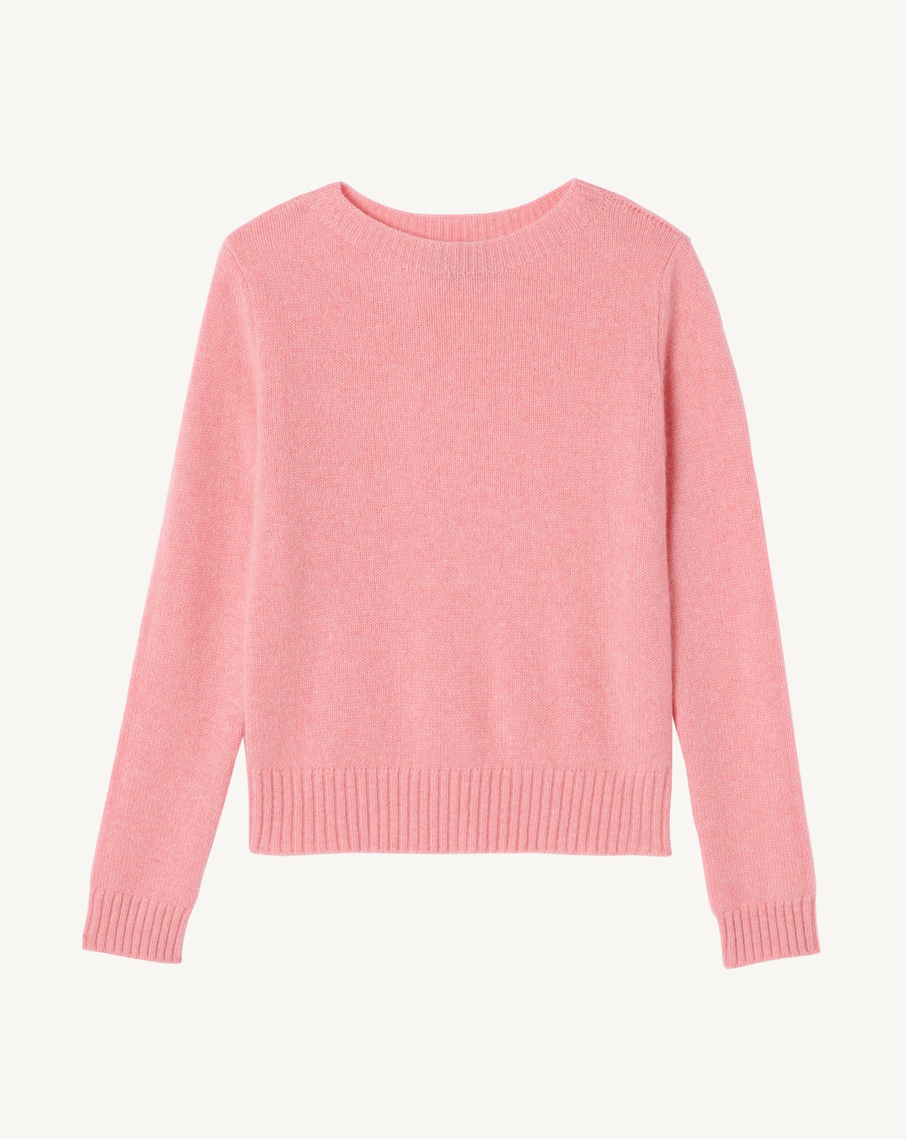 Pull col rond-ROSE RETRO-100% cachemire