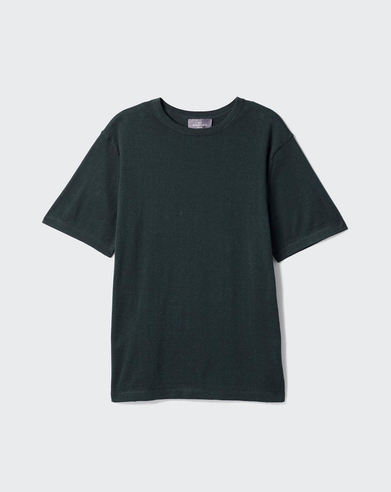 T-shirt ample ultrafin-VERT ZURICH-85% PIMA COTON 15% CACHEMIRE