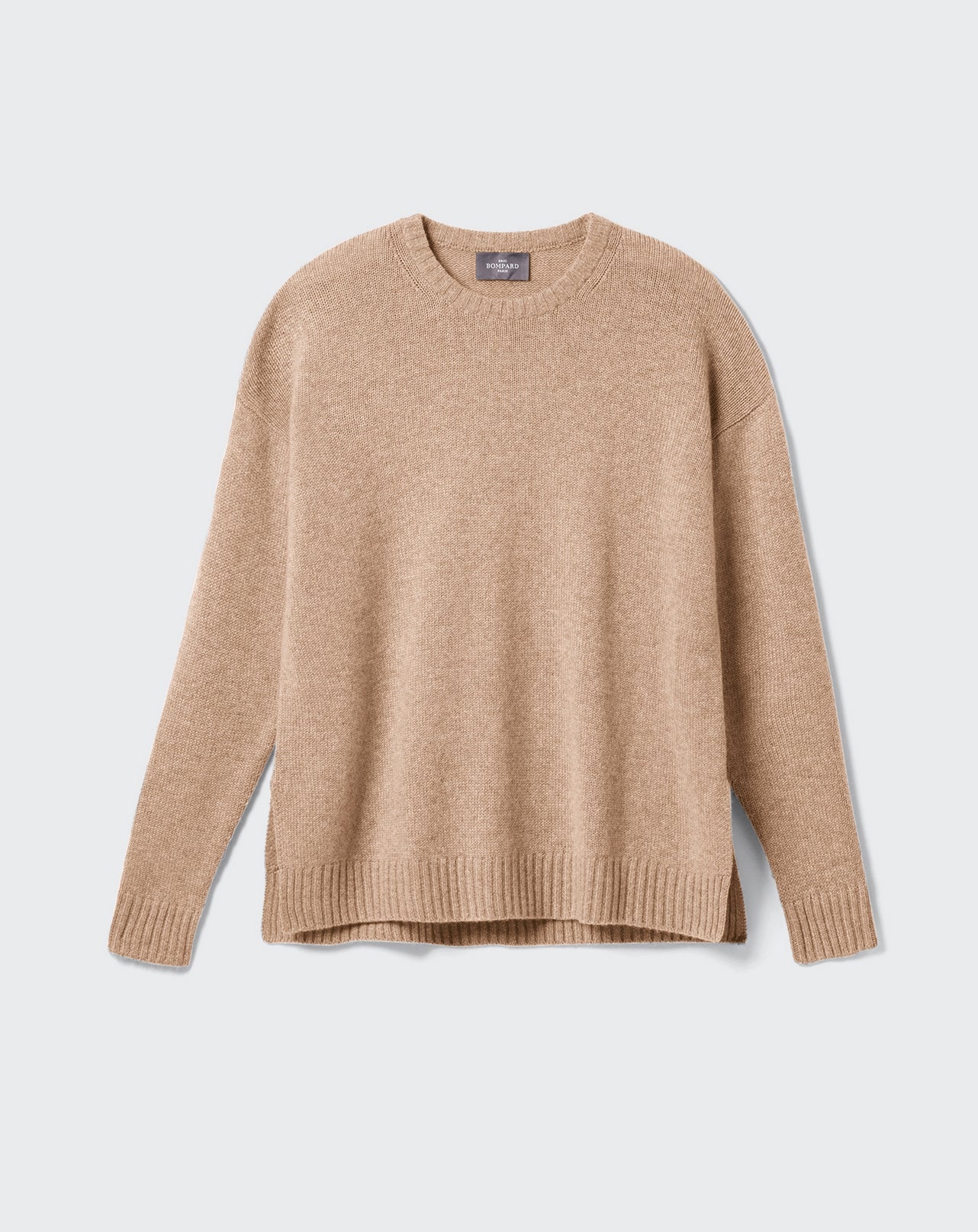 Pull col rond ample-CORDE-100% CACHEMIRE