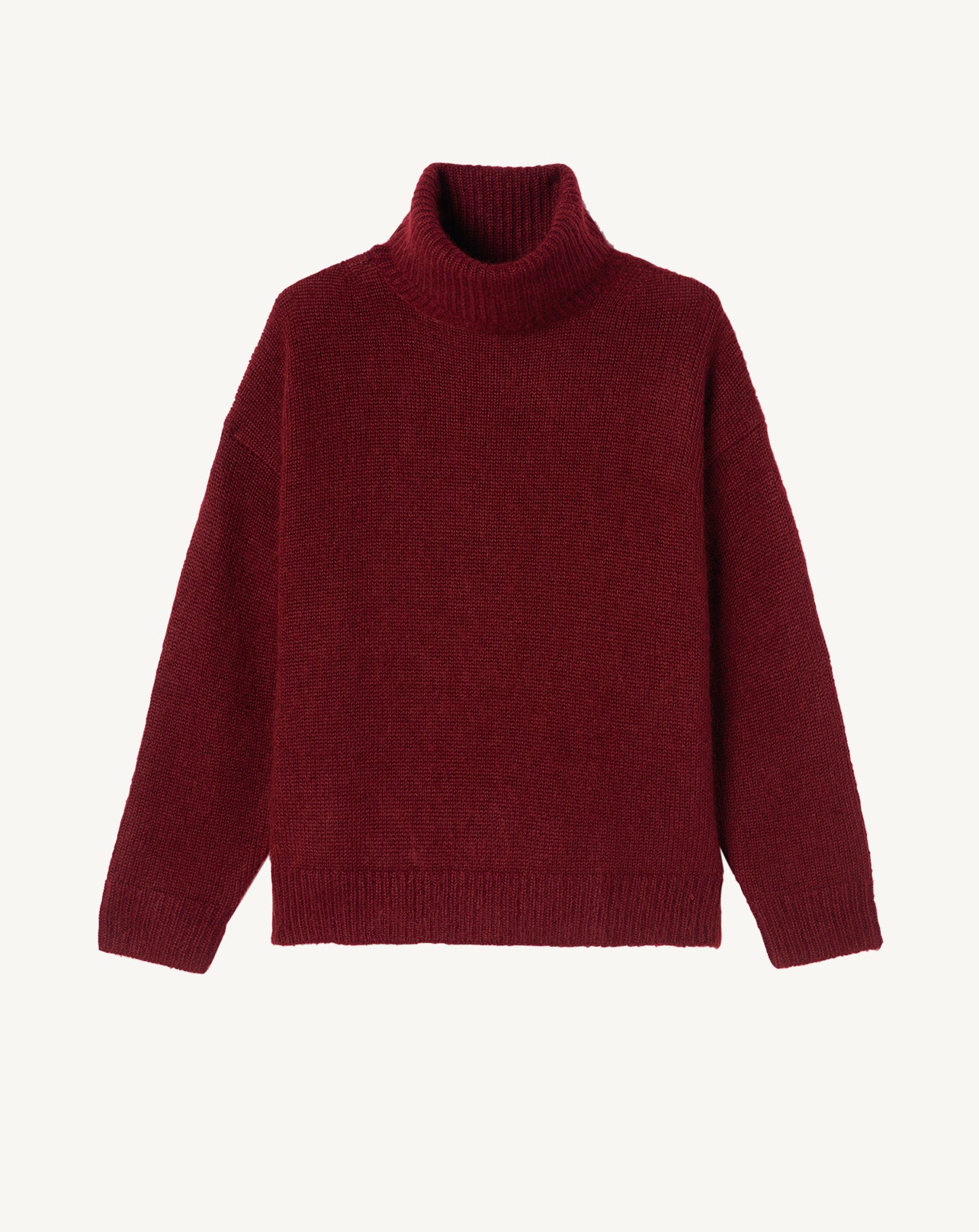 Oversize mohair turtleneck pullover