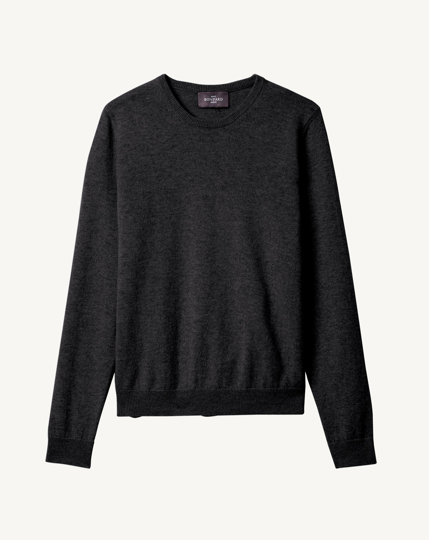 Pull col rond classique-KHOL-100% CACHEMIRE