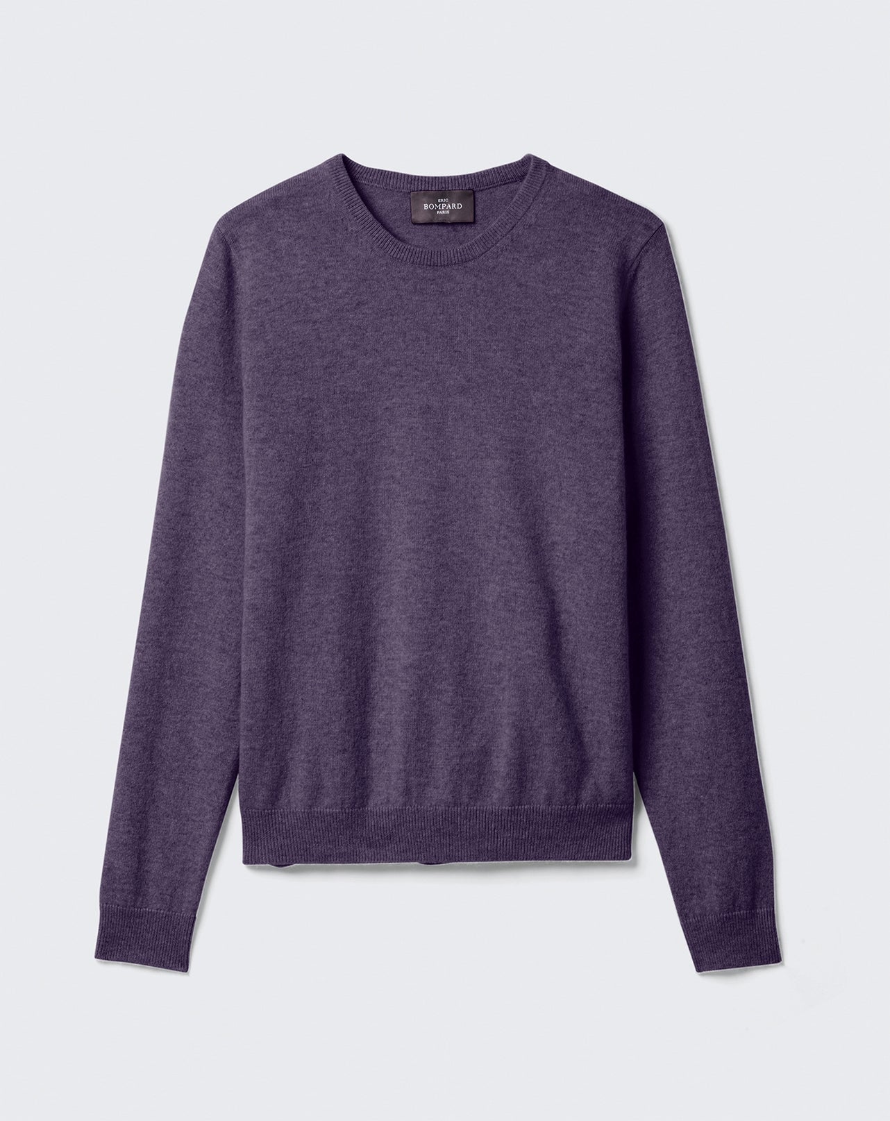 Pull col rond classique-IOLITE-100% CACHEMIRE