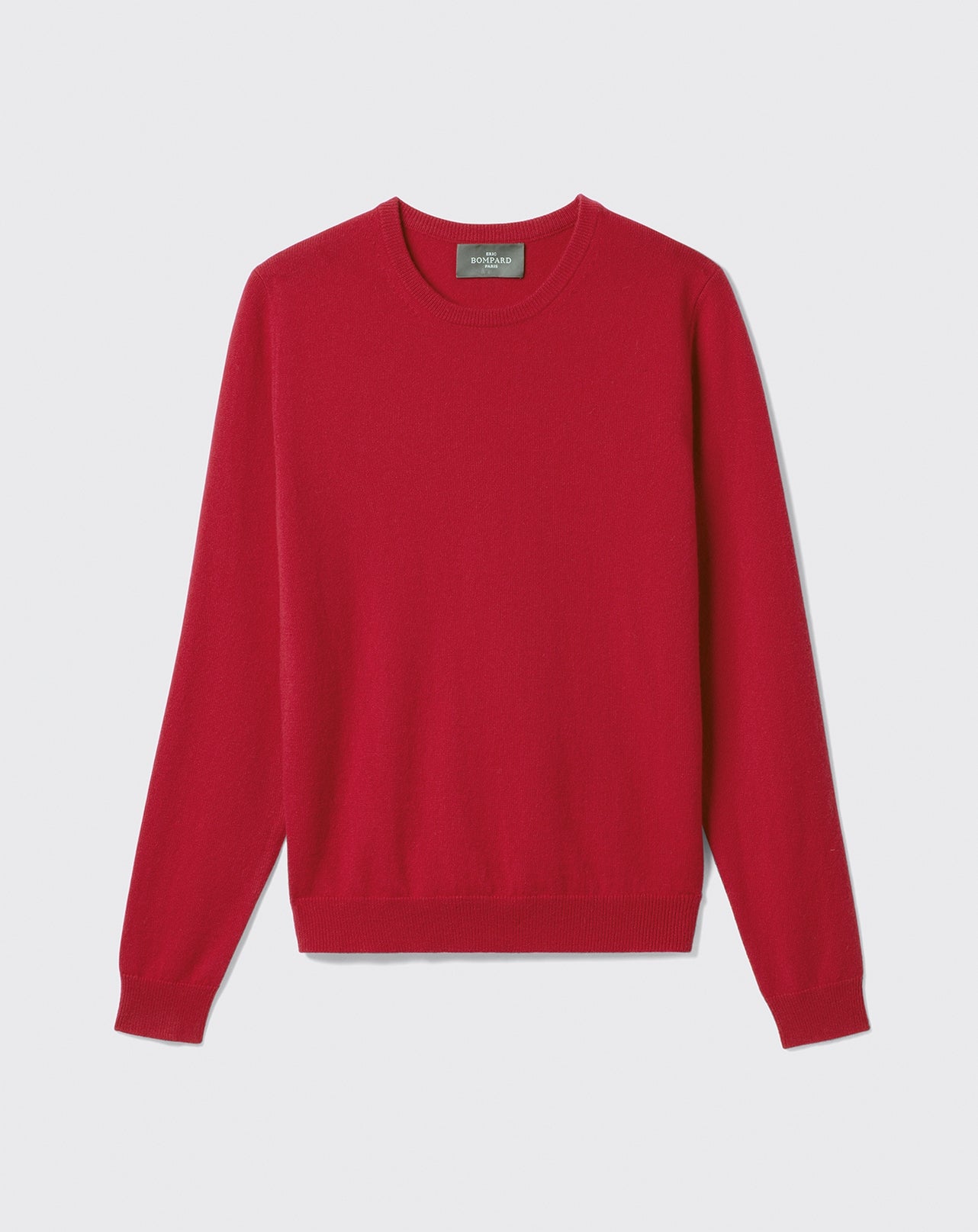 Pull col rond classique-GARNET-100% CACHEMIRE