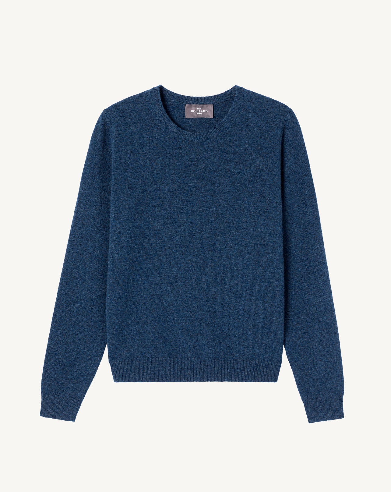 Pull col rond classique-AIZOME-100% cachemire