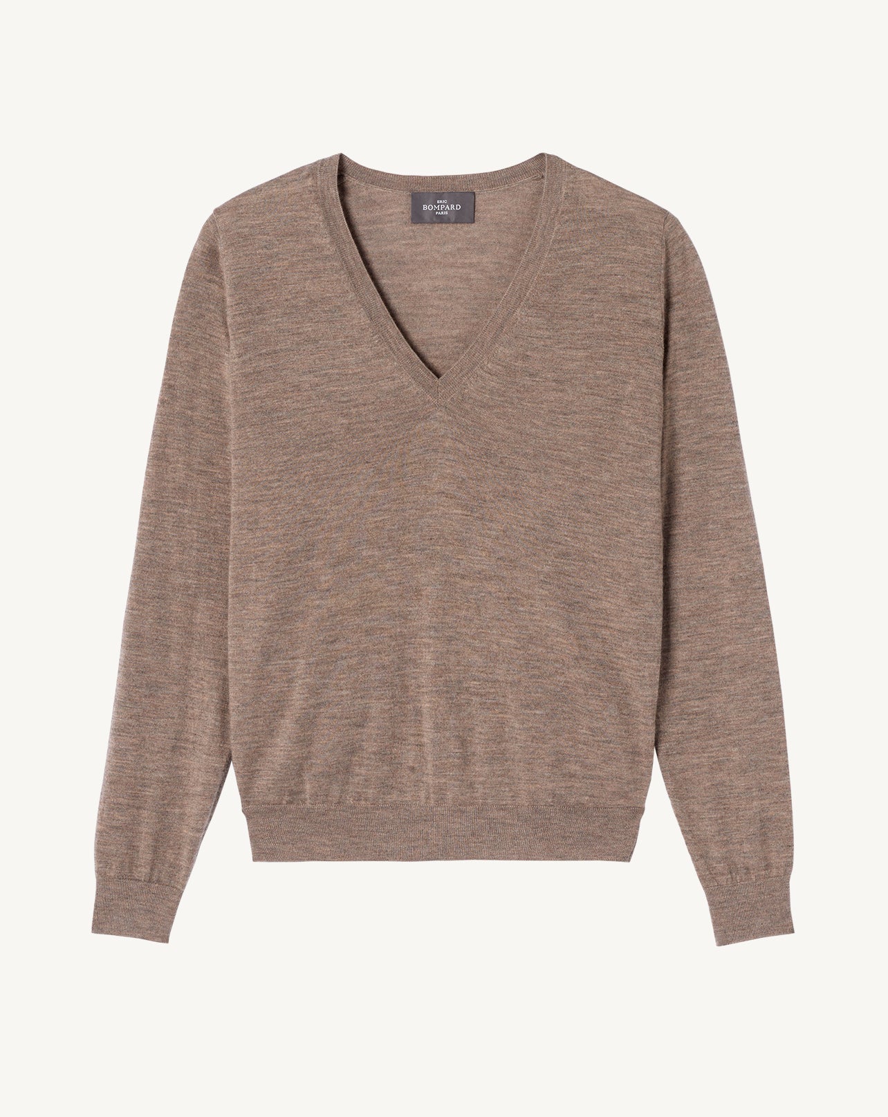 Pull col V ultrafin-MILLET-100% cachemire