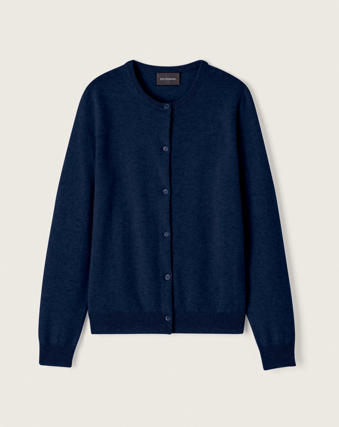 Cardigan classique-BLEU NOCTURNE-100% CACHEMIRE