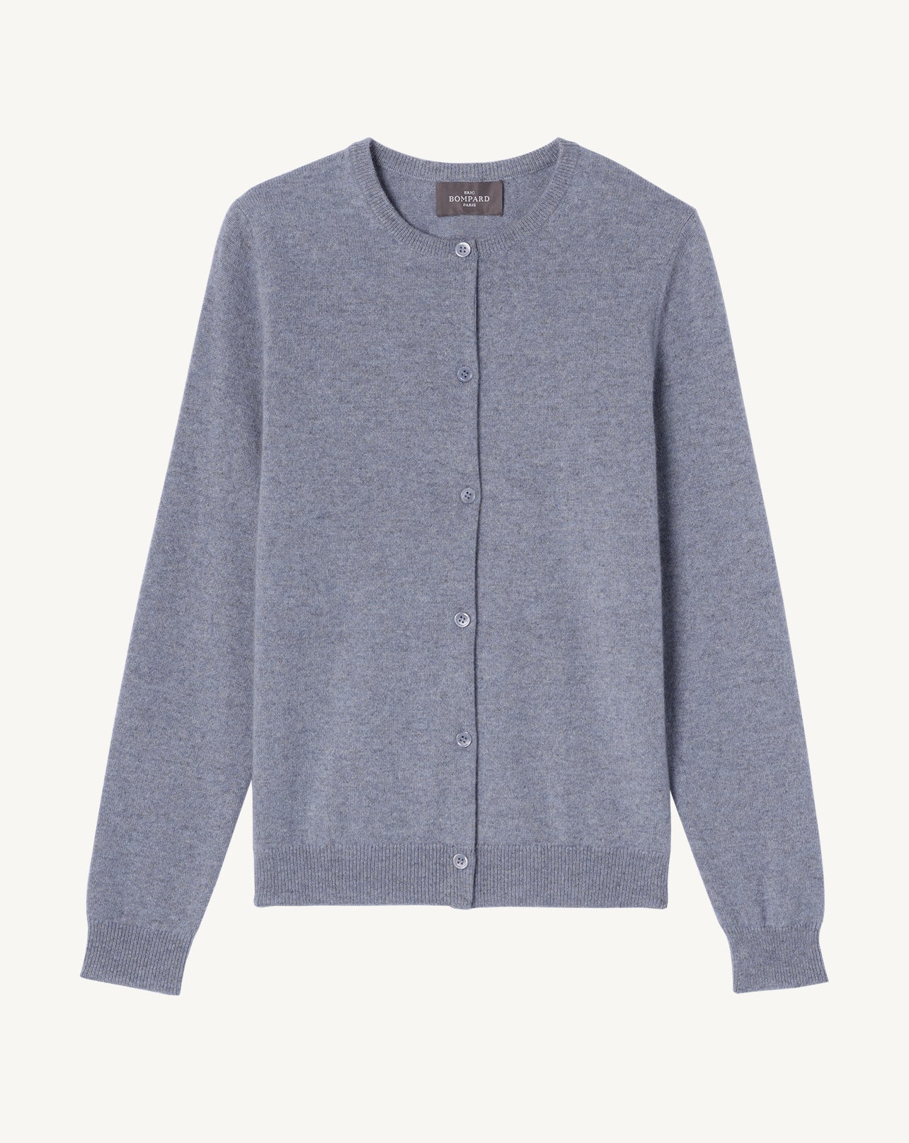 Cardigan classique-BLEU MONTAGNE-100% cachemire