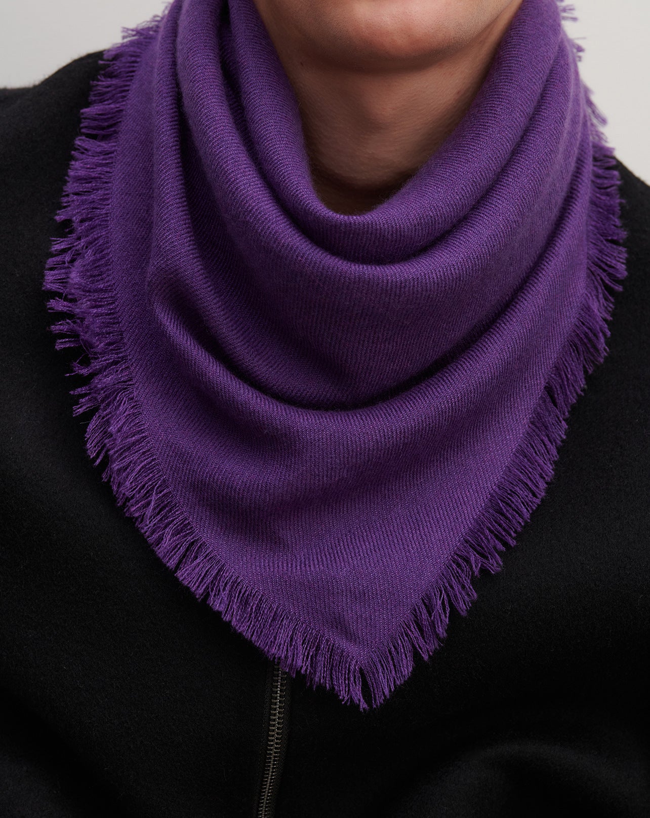 Mini carré en twill-VANDA-100% cachemire