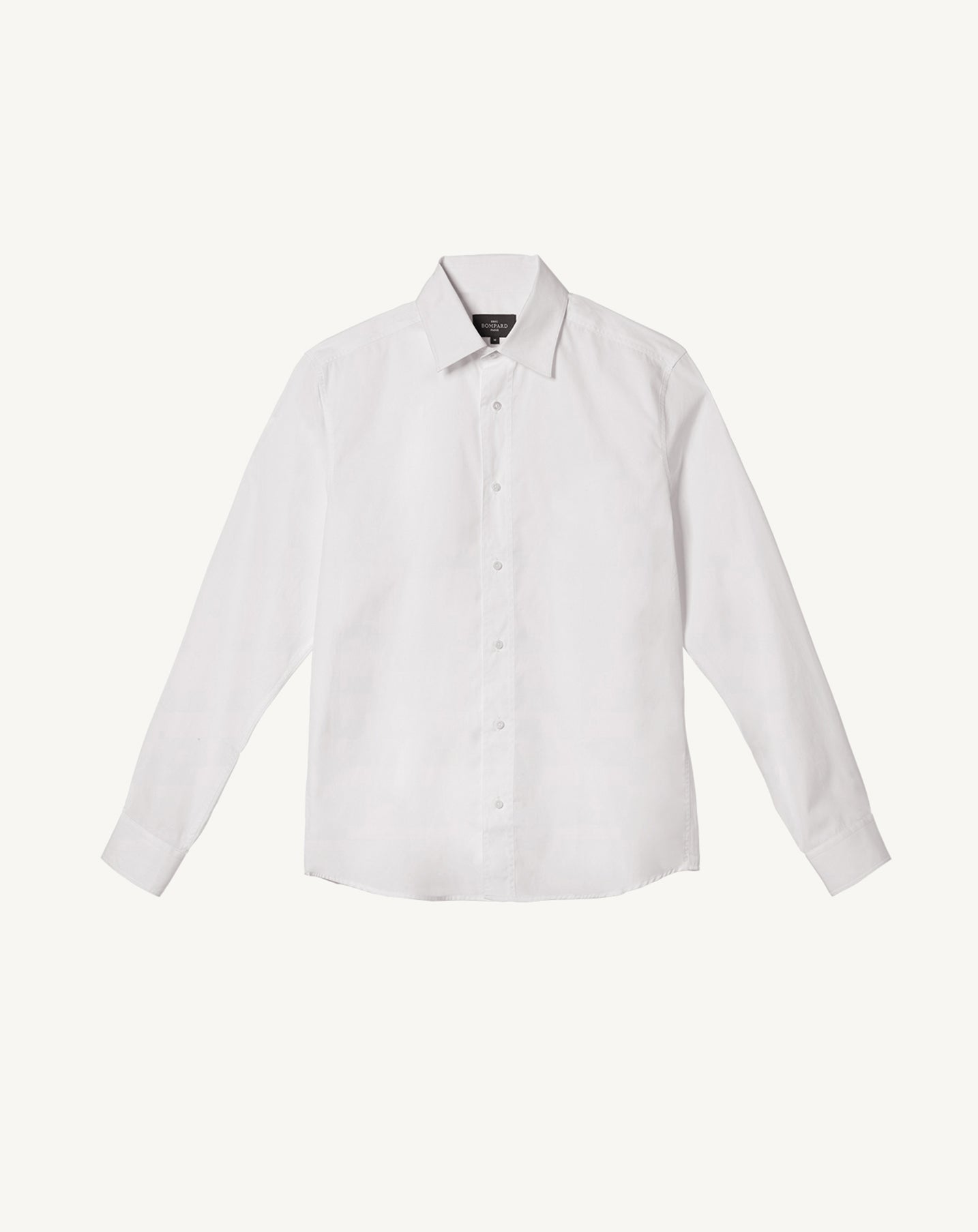 Chemise popeline ample-BLANC-100% COTON