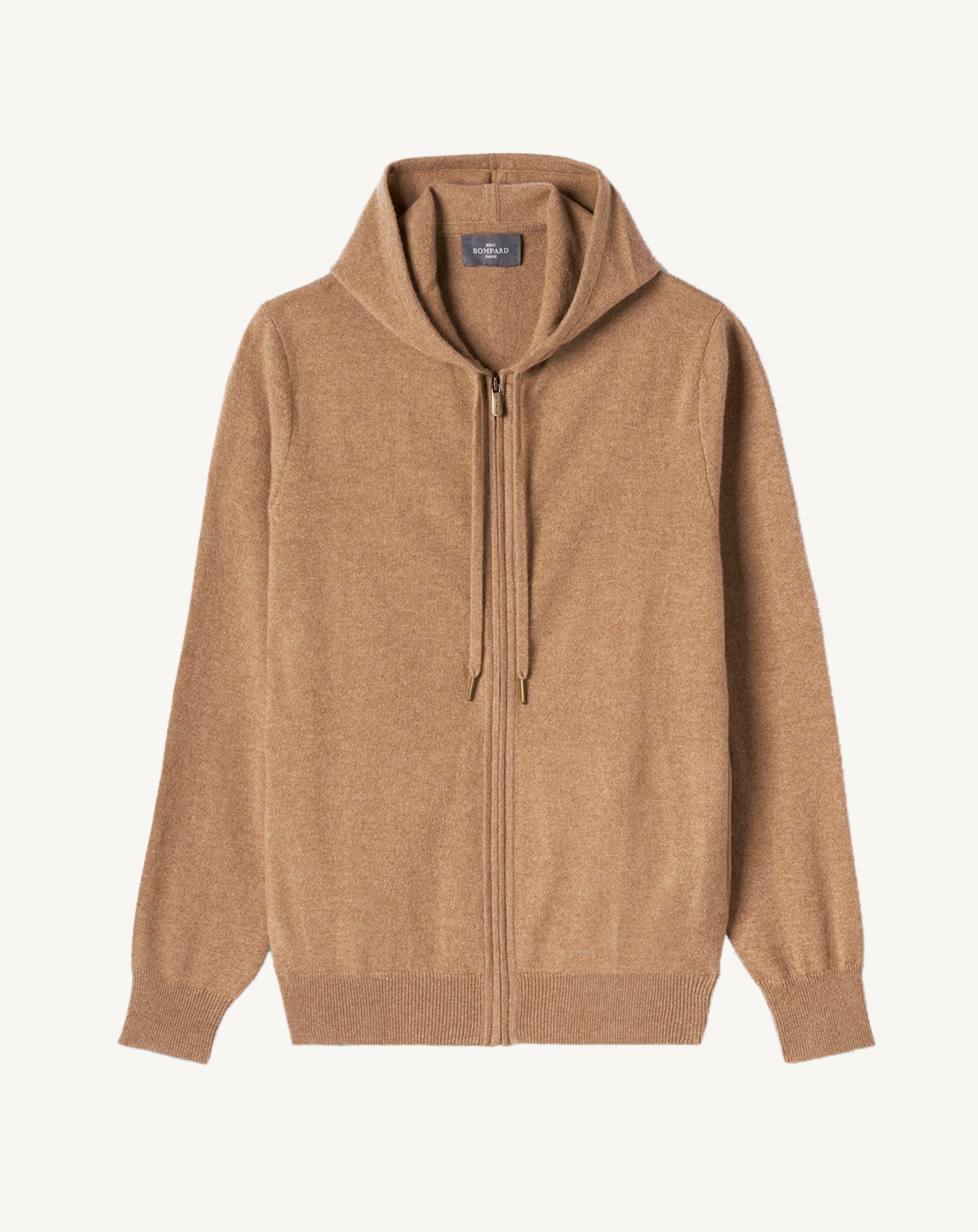 Hoodie-CARAMEL-100% CACHEMIRE