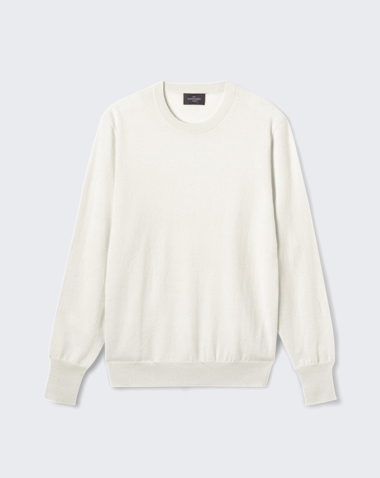 Pull col rond classique-NATUREL-100% CACHEMIRE