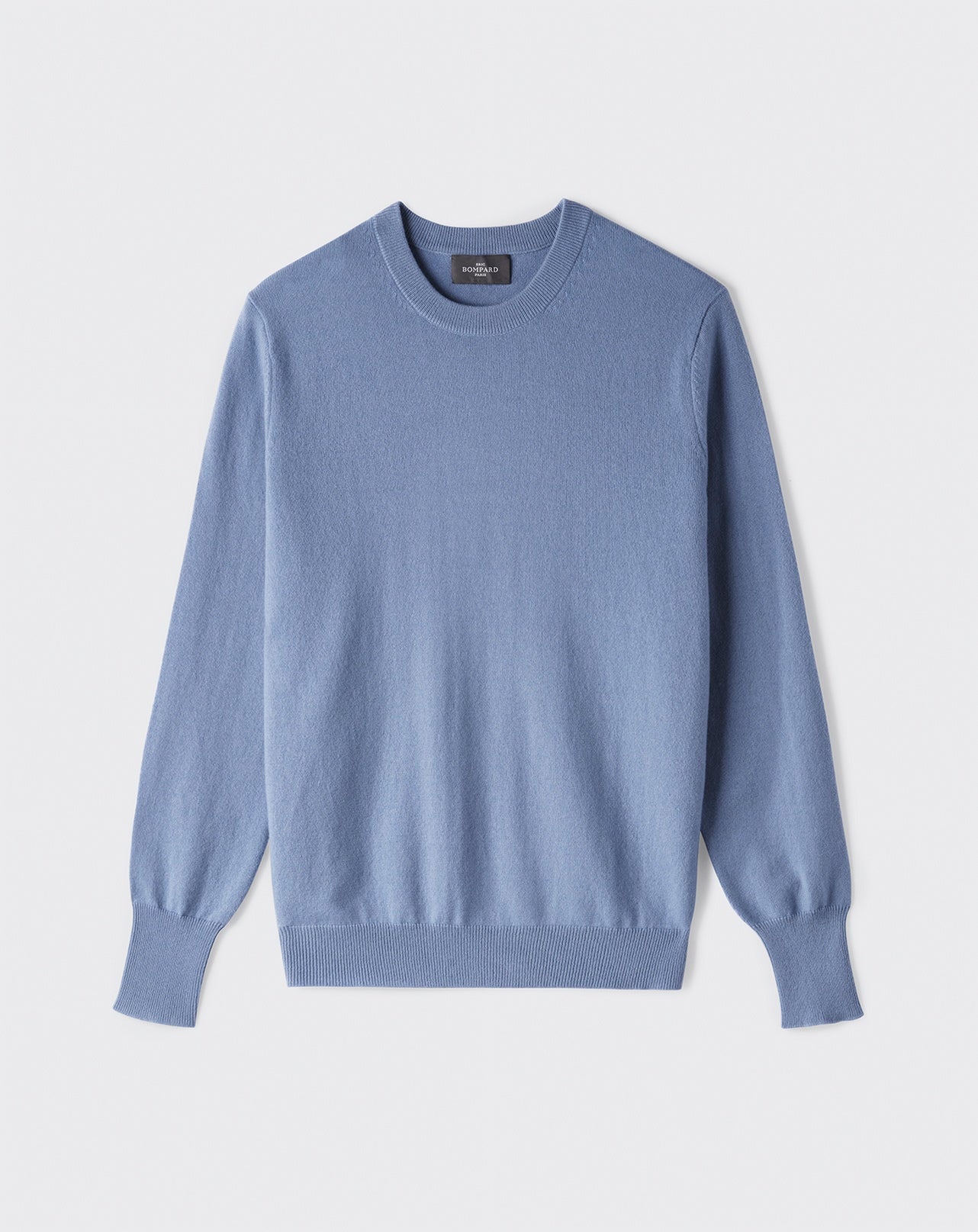 Pull col rond classique-SKY-100% CACHEMIRE