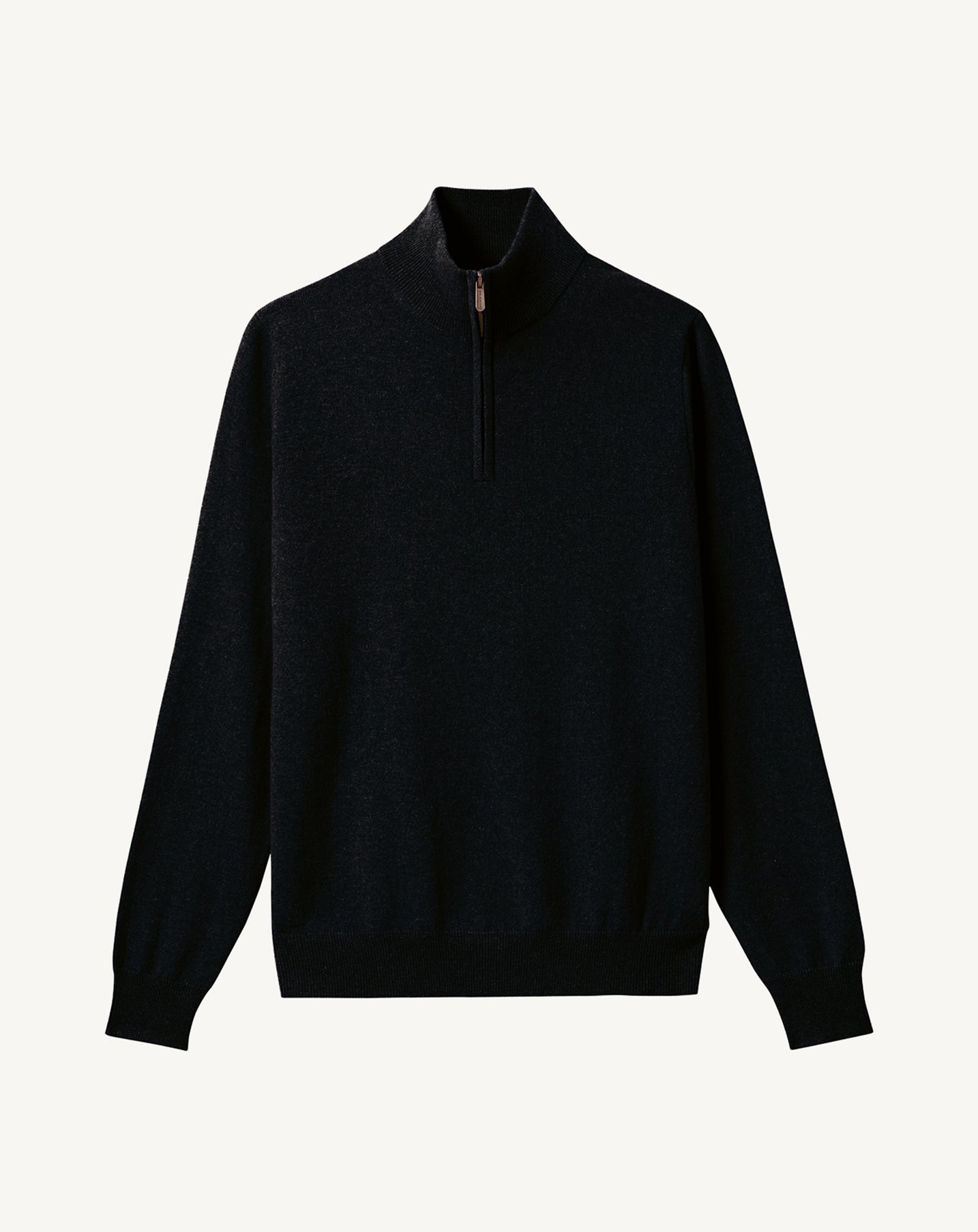 Pull col camionneur-NOIR-100% CACHEMIRE