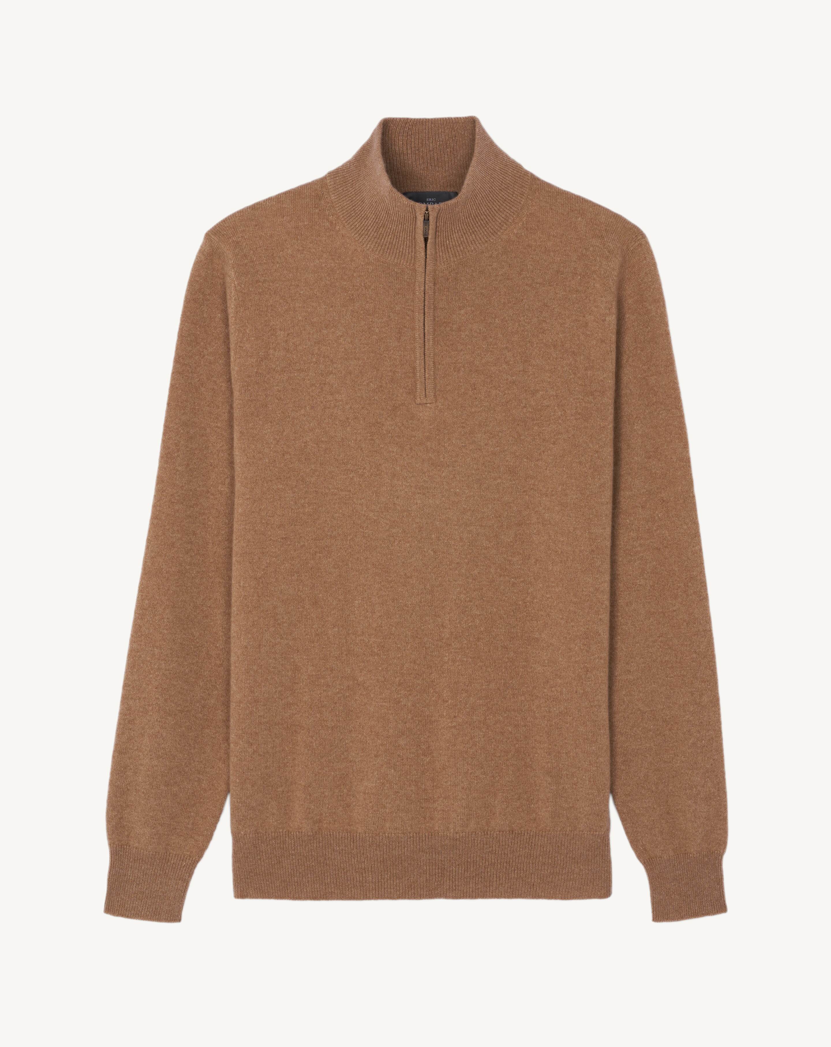 Pull camionneur-CARAMEL-100% cachemire