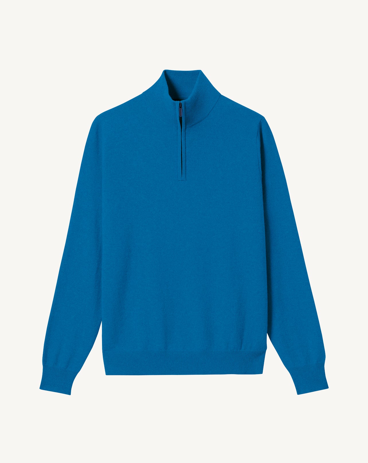 Pull camionneur-BLEU PAON-100% cachemire