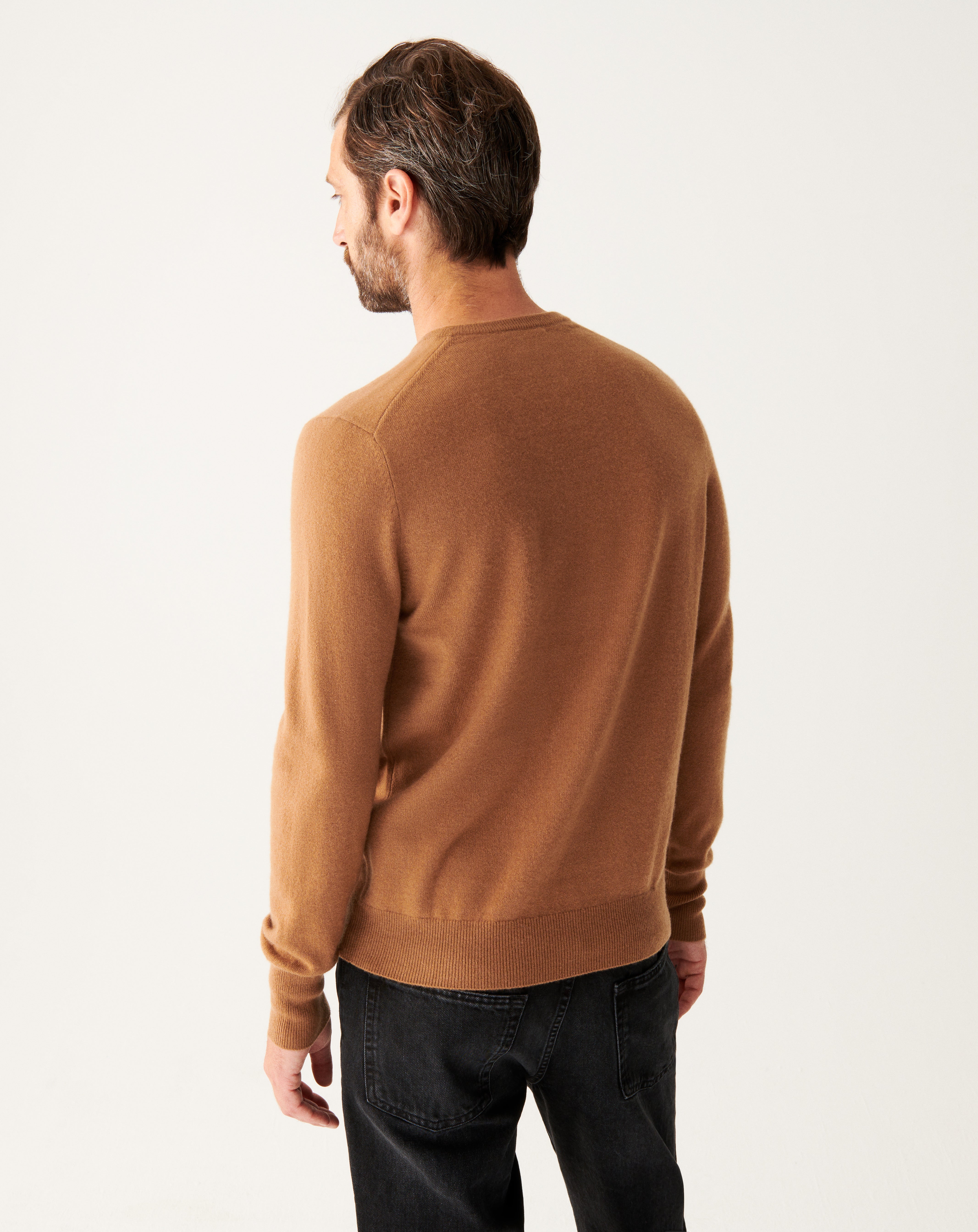 Pull V classique-VICUNA-100% CACHEMIRE