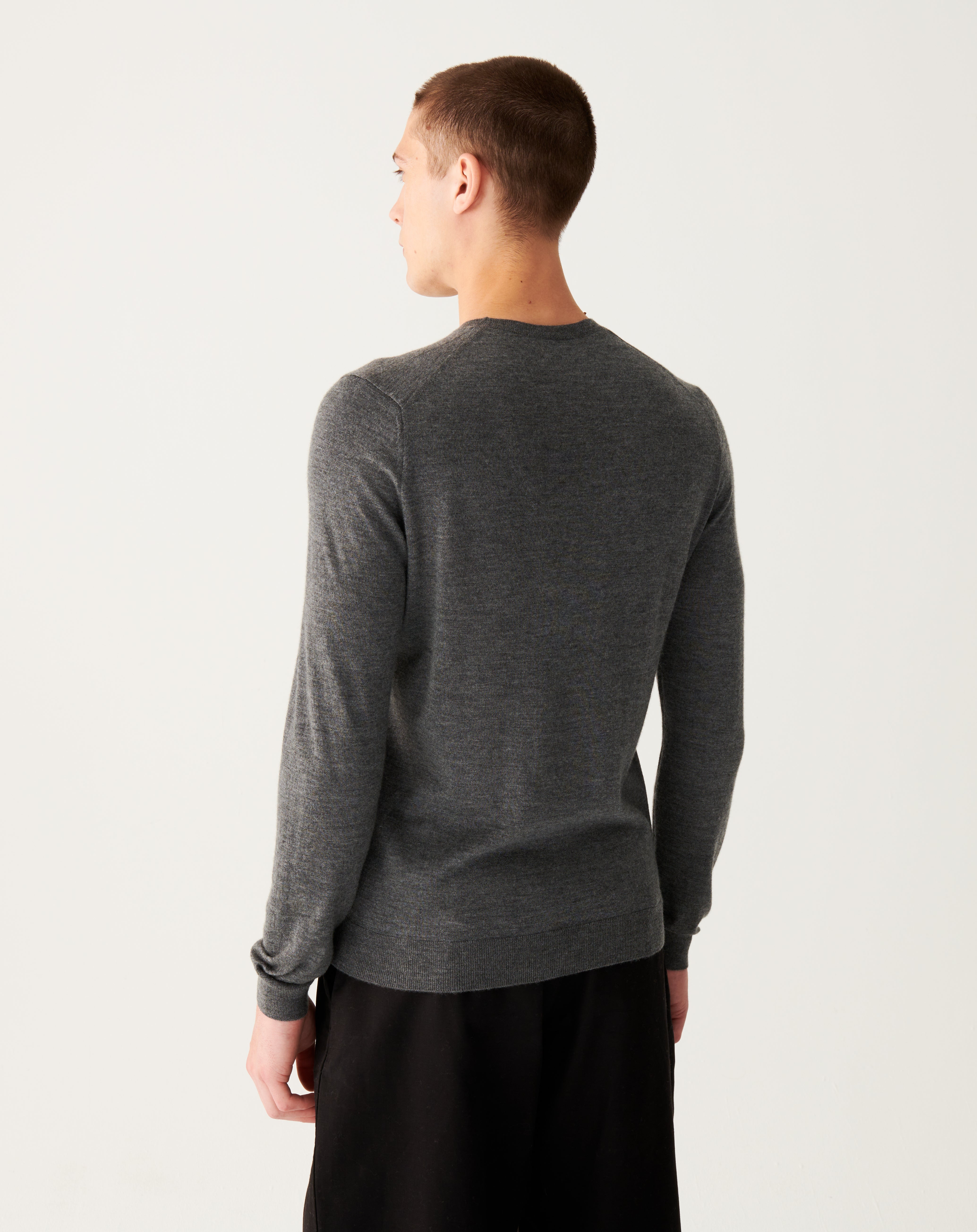 Pull col rond ultrafin-LOUP-100% CACHEMIRE