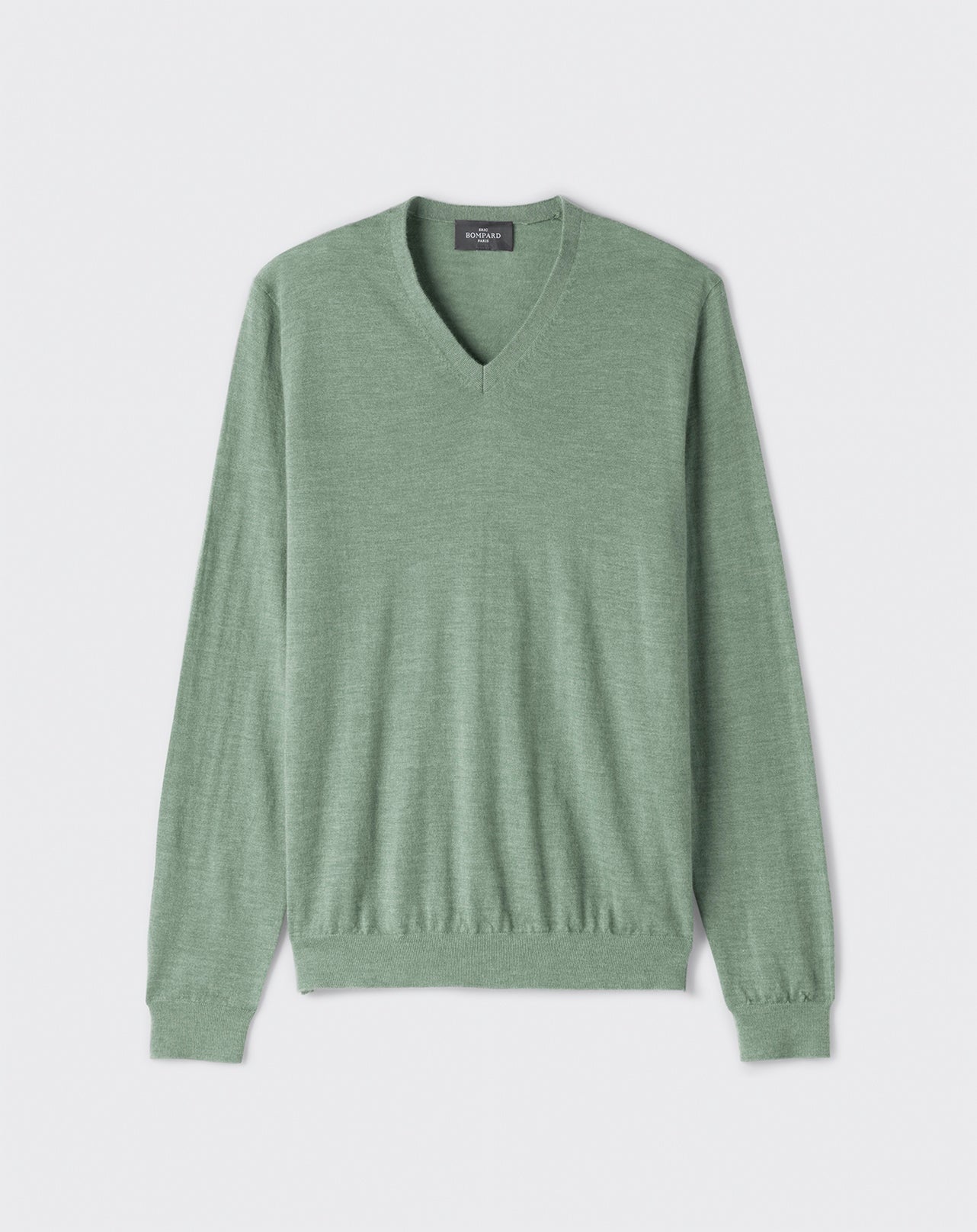 Pull V ultrafin-FEUILLE-100% CACHEMIRE