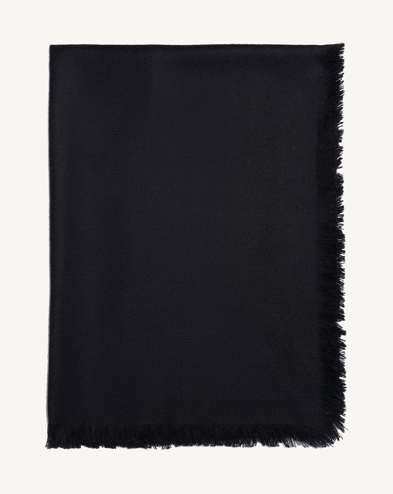 Mini carré en twill-NOIR-100% cachemire