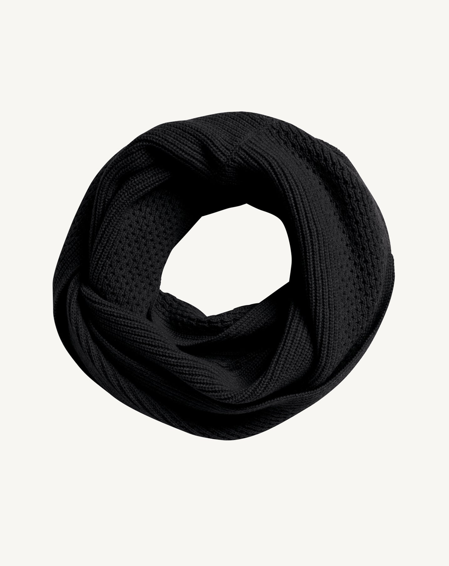 Snood à côtes sans coutures-KHOL-100% CACHEMIRE