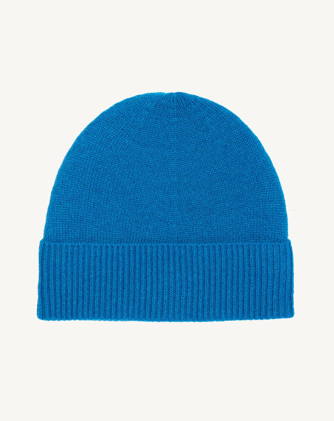 Bonnet classique-BLEU PAON-100% cachemire